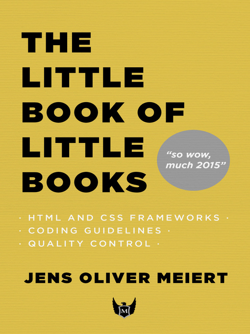 Title details for The Little Book of Little Books by Jens Oliver Meiert - Available